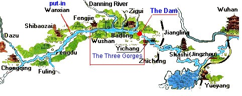 Map of the Middle Yangtze